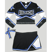 Uniformes Cheerleading de manga comprida Spandex